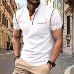 Stand Collar Fashion Polo