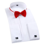 Wing Collar Tuxedo Shirt with Cufflinks