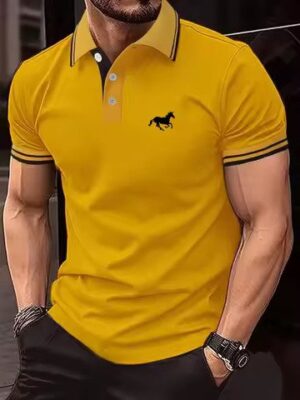 Classic Fit Summer Polo with Contrast Accents